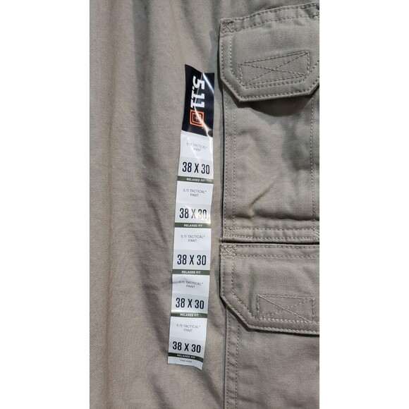5.11 Tactical Mens 100% Cotton Canvas Pants 64358 SZ 38x30 Regular NWT - Picture 14 of 16